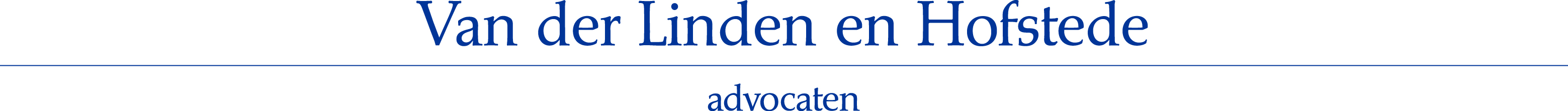 Logo Van der Linden en Hofstede